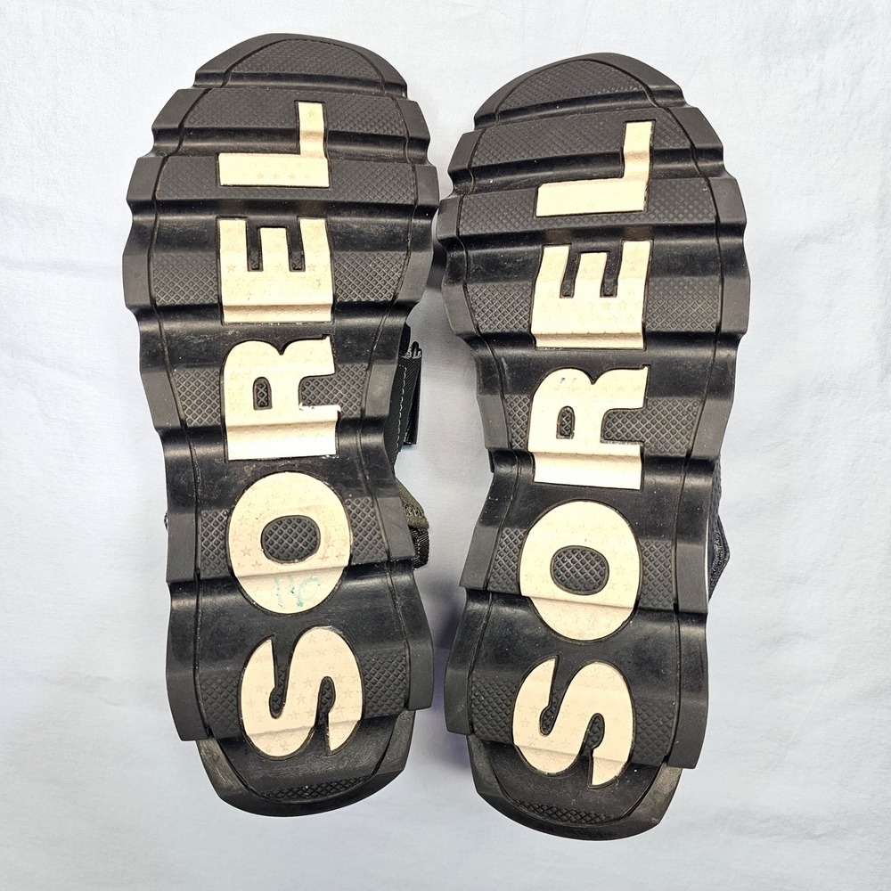 SOREL Kinetic Sneak Women 9 Alpine Tundra Olive Strap Sneakers NL2909-326 - Picture 2 of 8